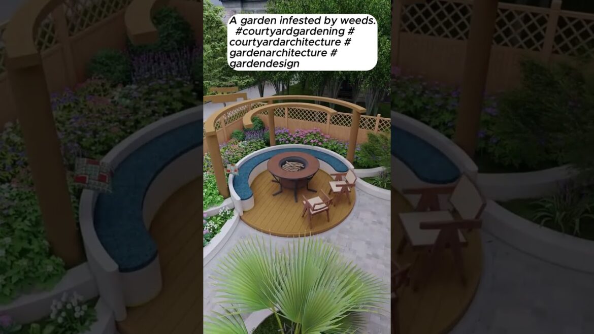 Design of the courtyard, it's here today #courtyarddesign #courtyard #gardendesign