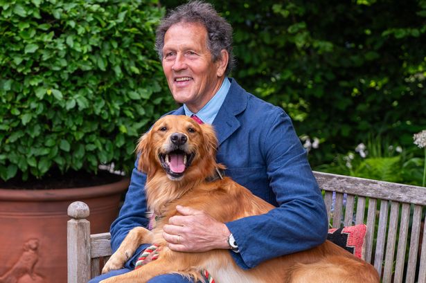 Monty Don with Golden Retriever Ned 