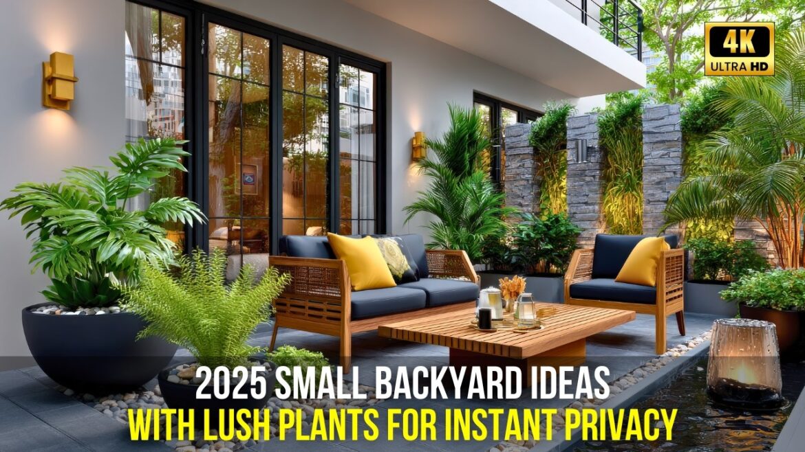 2025 Small Backyard Ideas with Lush Plants for Instant Privacy