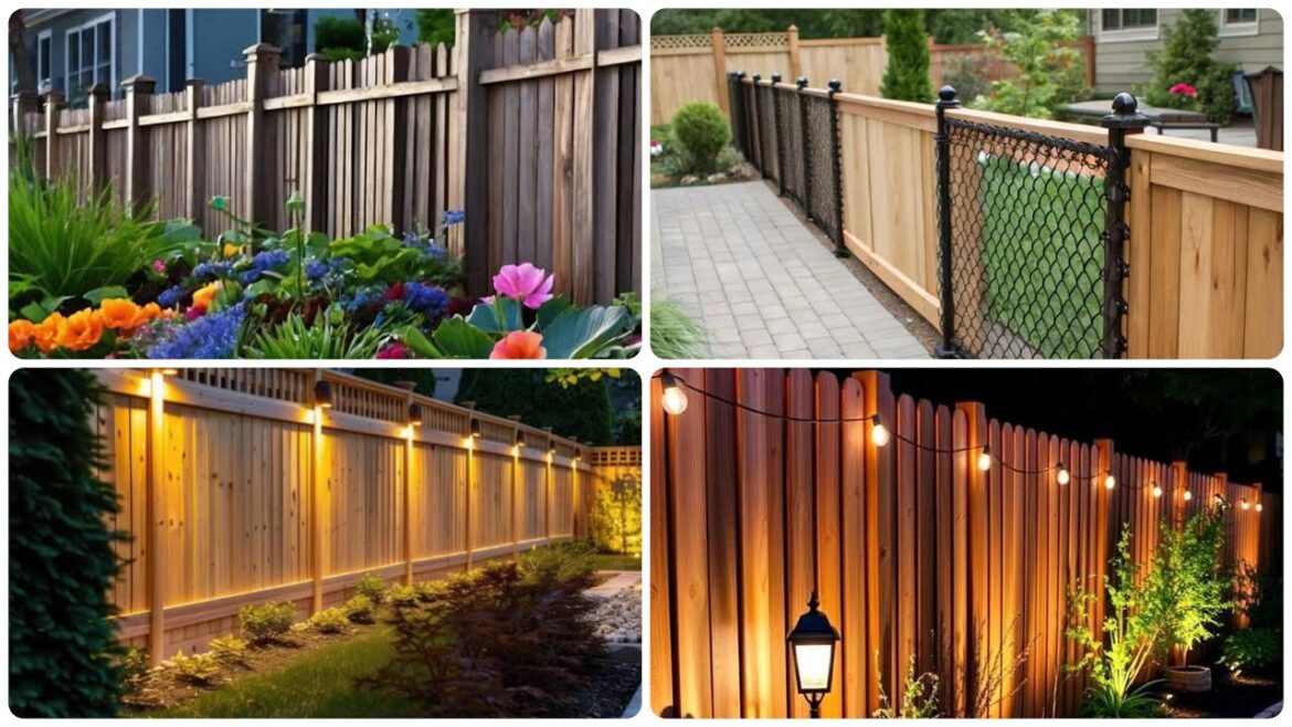 Backyard landscaping ideas along Fence | Fence ideas for Front Yard | Backyard landscape Design idea Backyard landscaping ideas along Fence | Fence ideas for Front Yard | Backyard landscape Design idea