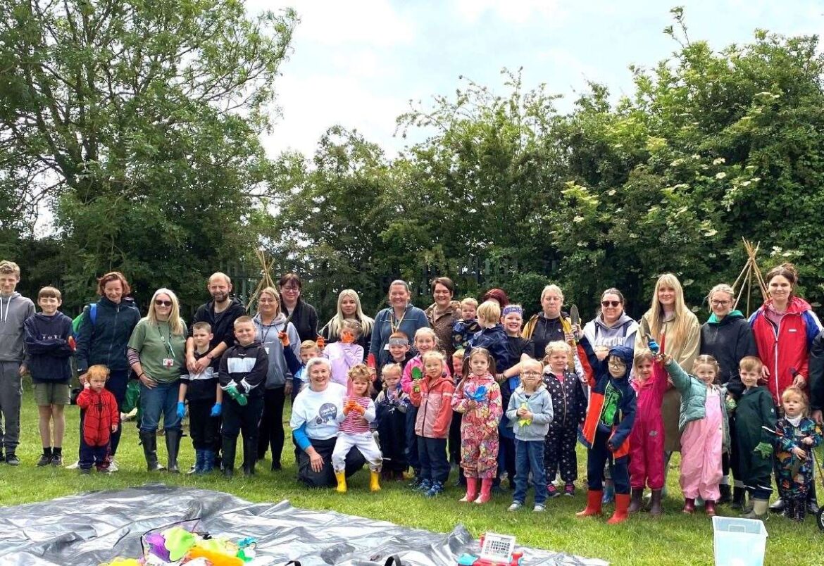 Volunteers came together in true community spirit to renovate primary garden at Cromwell Community College in Chatteris