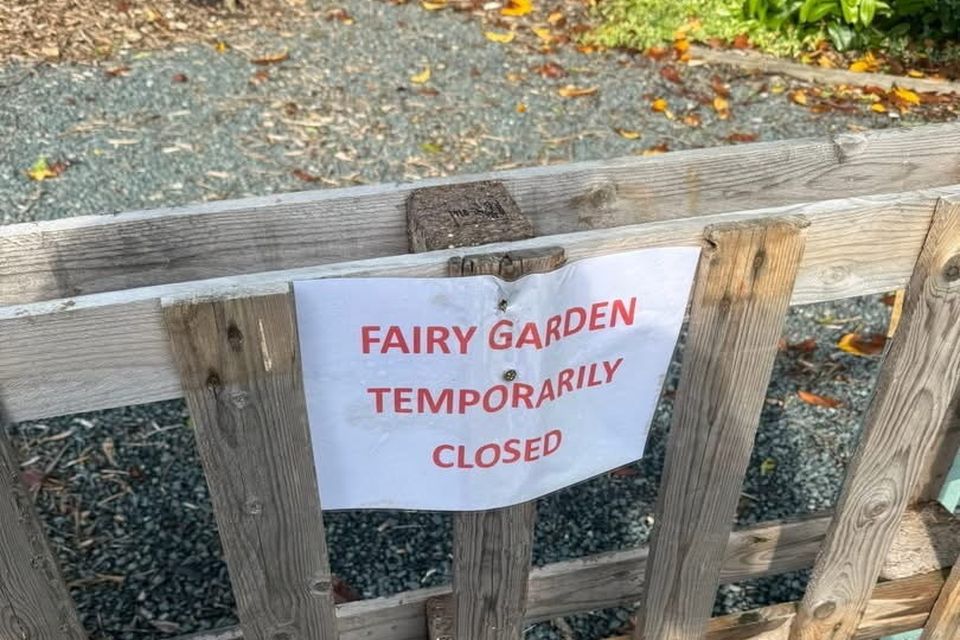The garden has been closed for safety reasons.
