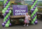 Three year old Reya Mercer declares Hillmount Carrick open. The garden centre is the newest in the Mercer family portfolio and is located on Beltoy Road, Carrickfergus