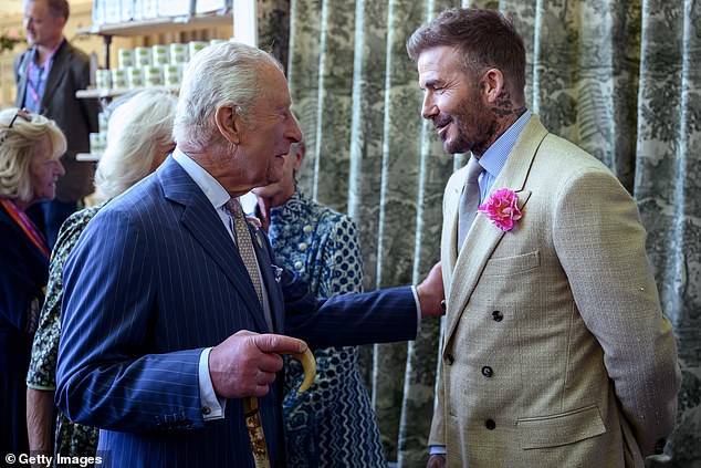 It¿s no secret that Beckham, 50, has bonded with King Charles over a shared love of gardening. Indeed, at the Chelsea Flower Show last month, the King was overheard asking the former England captain if he liked his 50th birthday present he had sent him ¿ a new rose bush