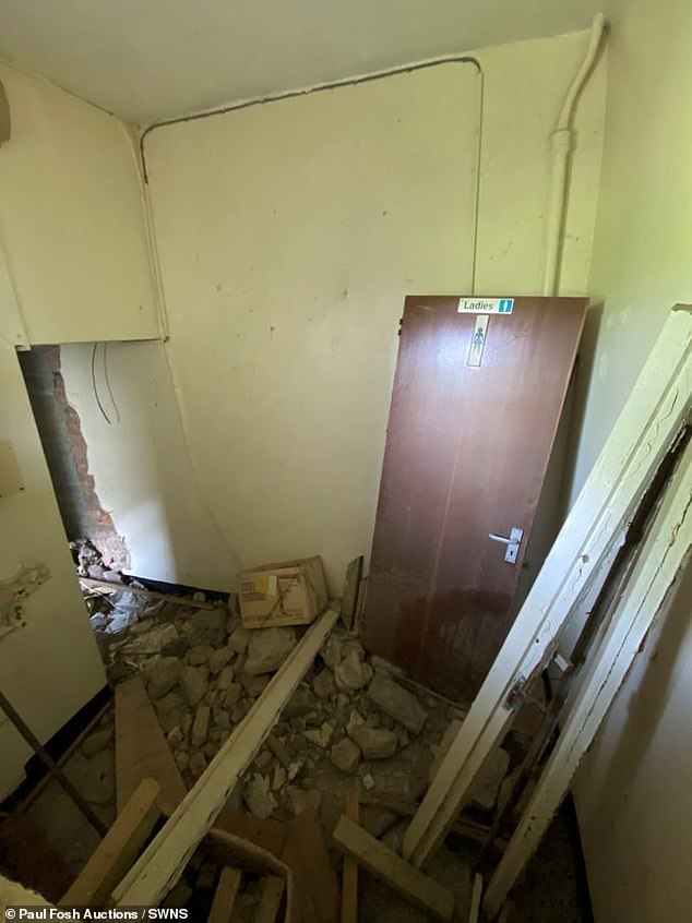 One smaller area which has had it's walls shattered will need an entirely new brick construction