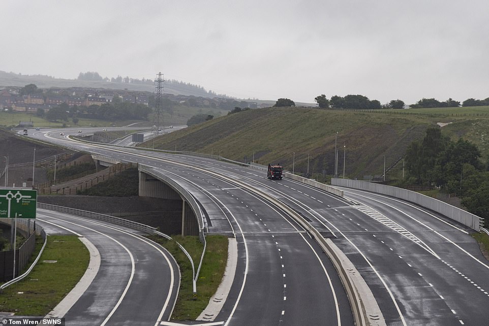 Almost 70 structures - including more than 40 new bridges and a dozen new junctions - have been built amid the upgrade