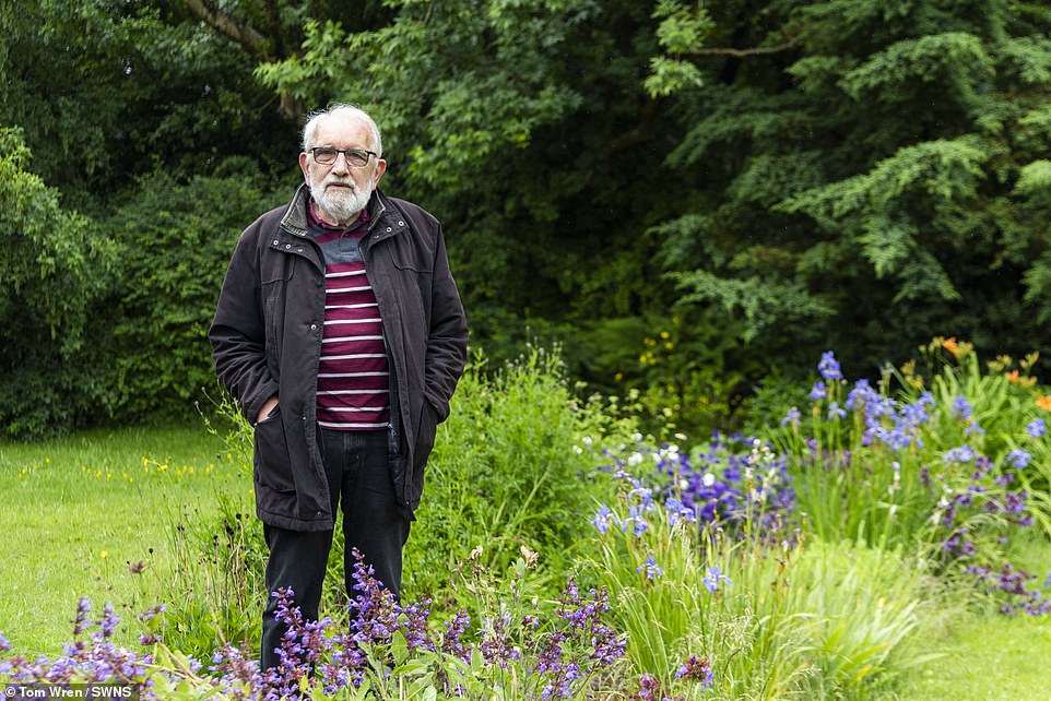 Mr Watkeys reminisced he used to love sitting in his garden at night which was then located next to the relatively small A465