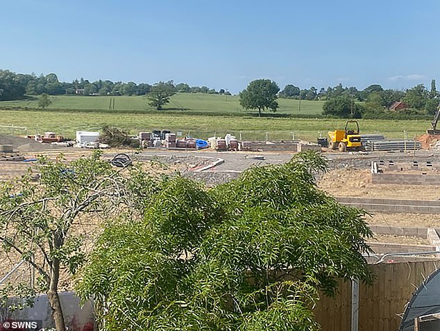 The view of the development from Alexandra Titley's home