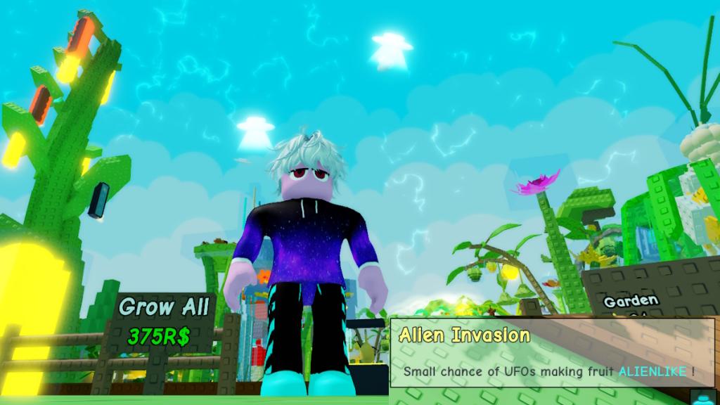 Alien Invasion event in Grow a Garden