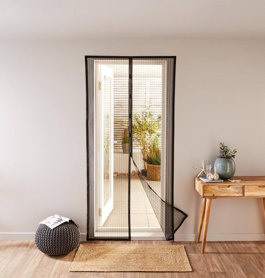 Magnetic doorway curtain (€5.99).