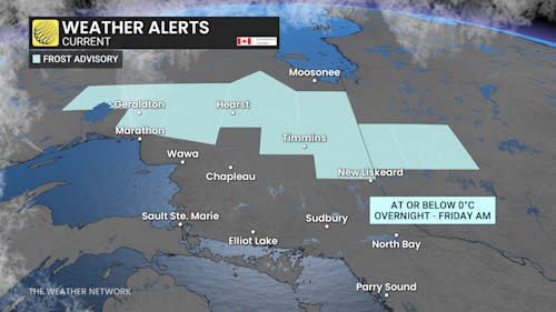 Ontario frost advisory June 12 2025