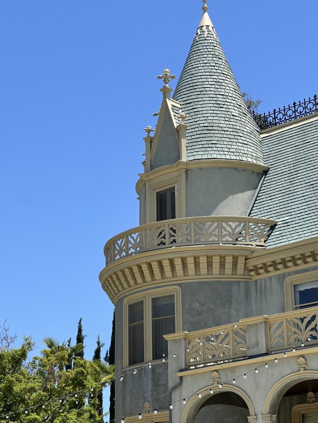 Exterior scene of the 1897 Kimberly Crest House and Gardens,...