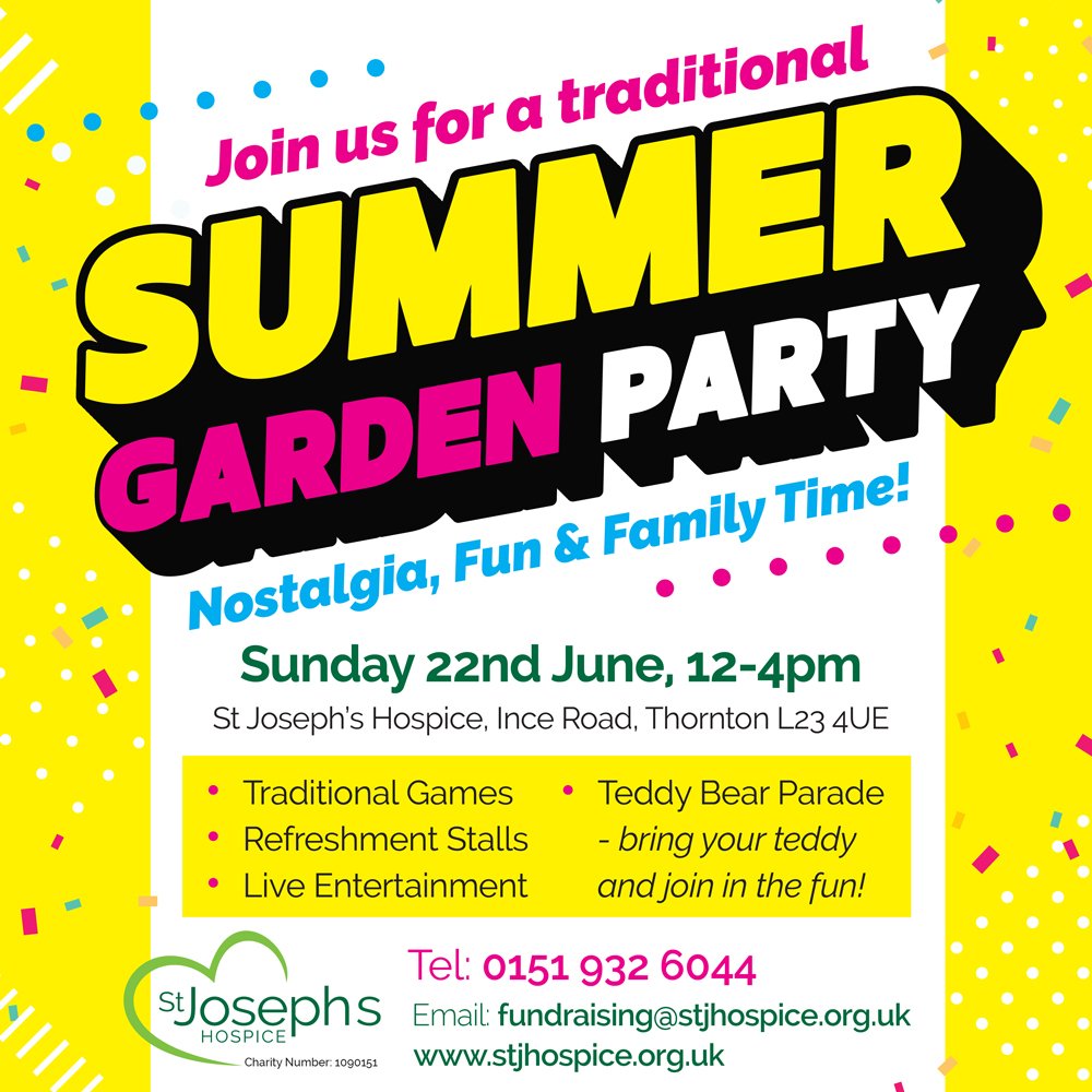 St. Joseph’s Hospice to host Summer Garden Party this Sunday