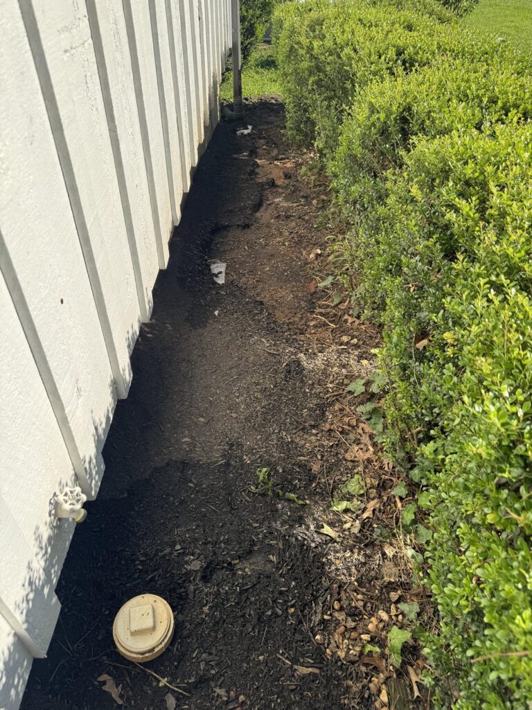 Topsoil washed away!!