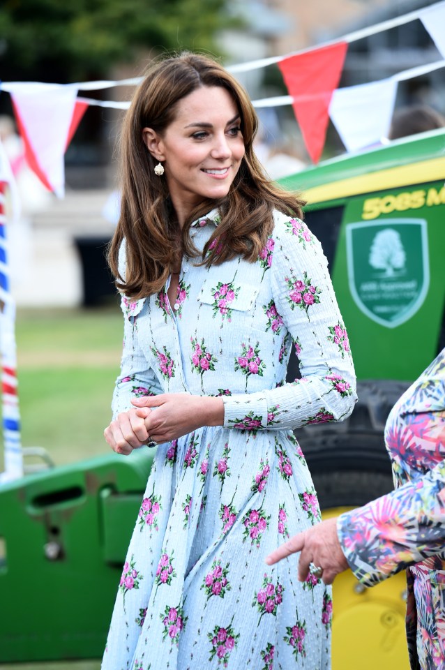 Catherine, Duchess of Cambridge, at the 'Back To Nature' Festival.
