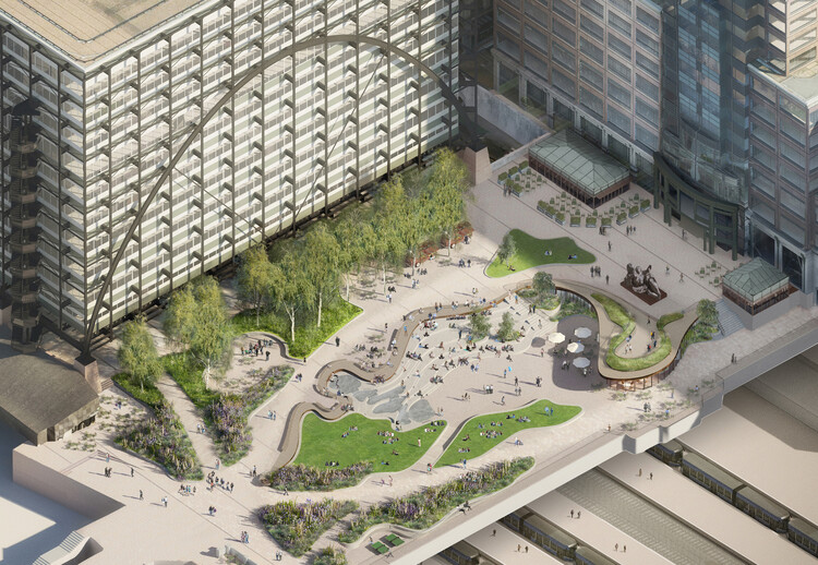Exchange Square Park / DSDHA - Image 22 of 24