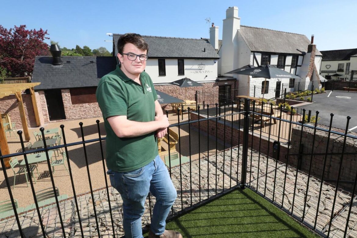 ‘Garden bar’ for historic inn decided on following noise complaint Ben Savidge at the newly refurbished Crown Inn, Lea <i>(Image: Rob Davies)</i>