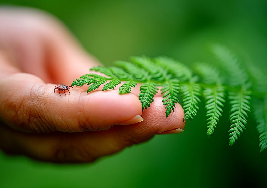 Ferns attract ticks.