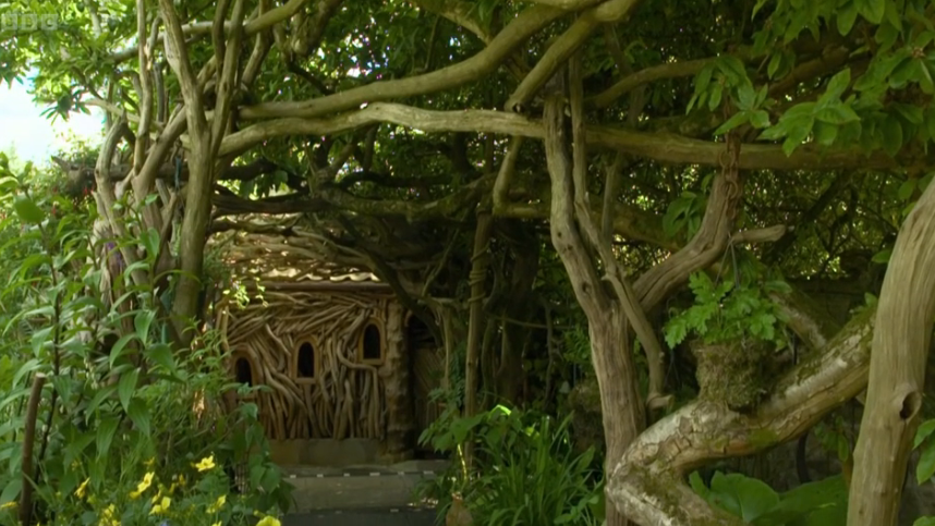 Viewers were wowed by the special garden. (BBC screengrab)