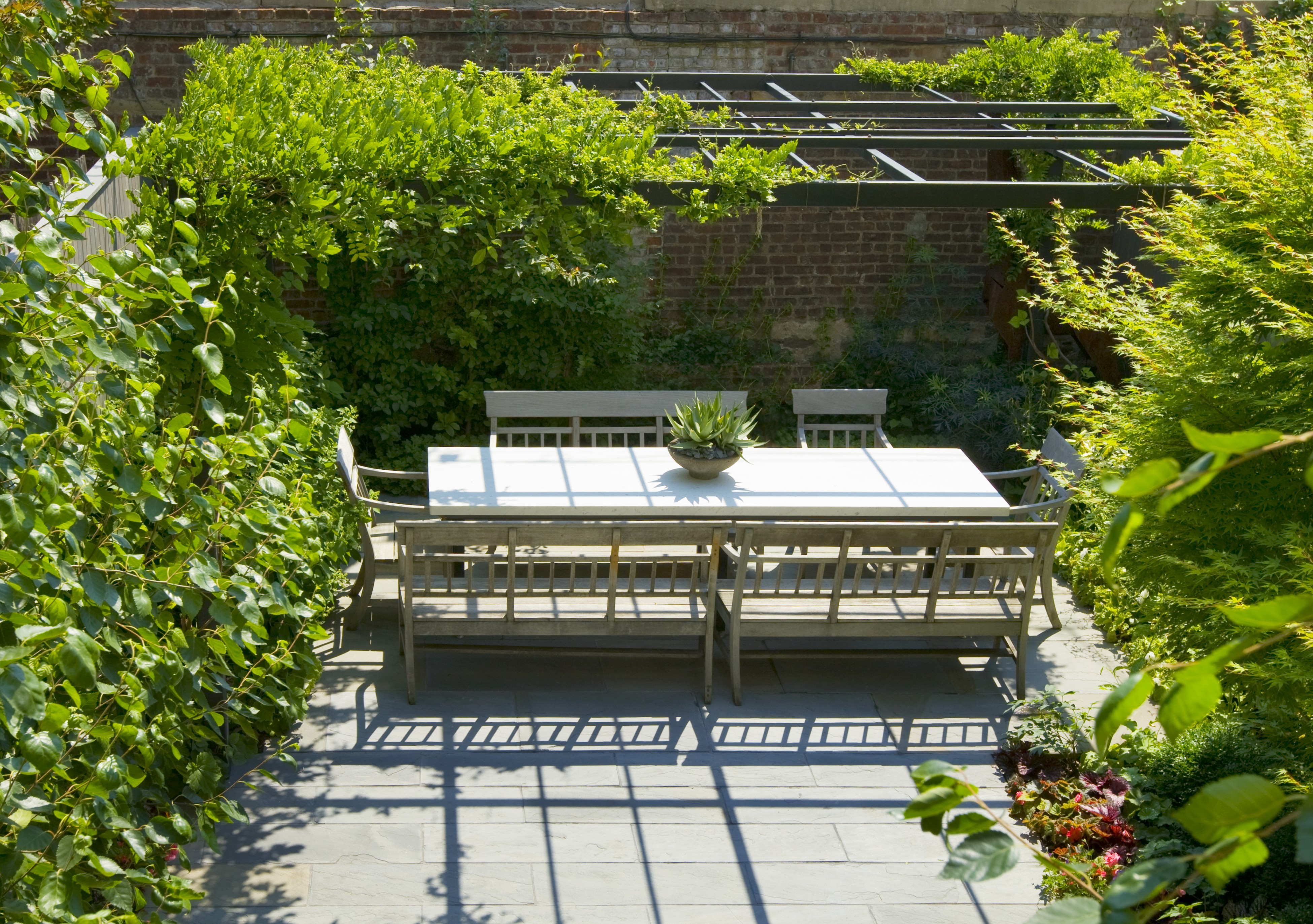 DINING PERGOLA FROM OVERHEAD