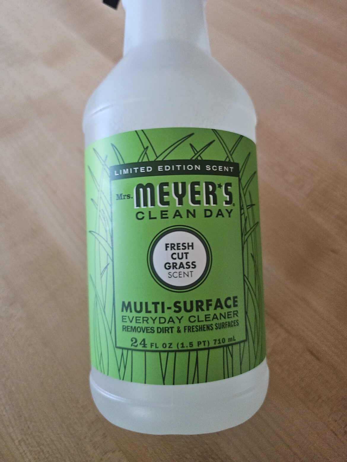 My wife was not amused by my cleaning spray selection.