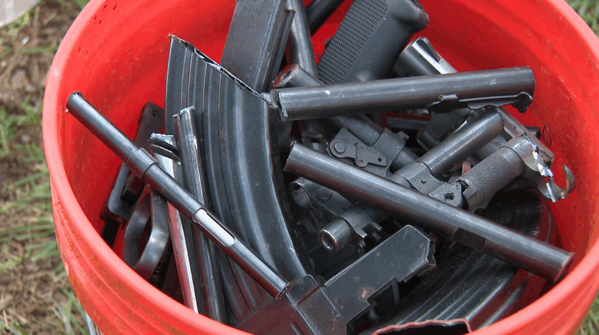 Louisville residents trade in their guns to be turned into garden tools, art