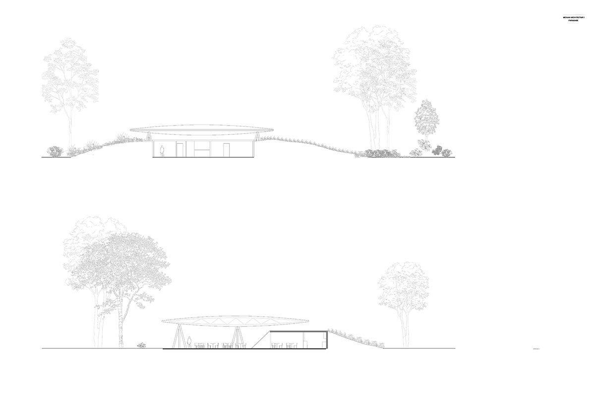 Architecture and landscape are intertwined at Scenic Garden by Michan Architecture and Parabase