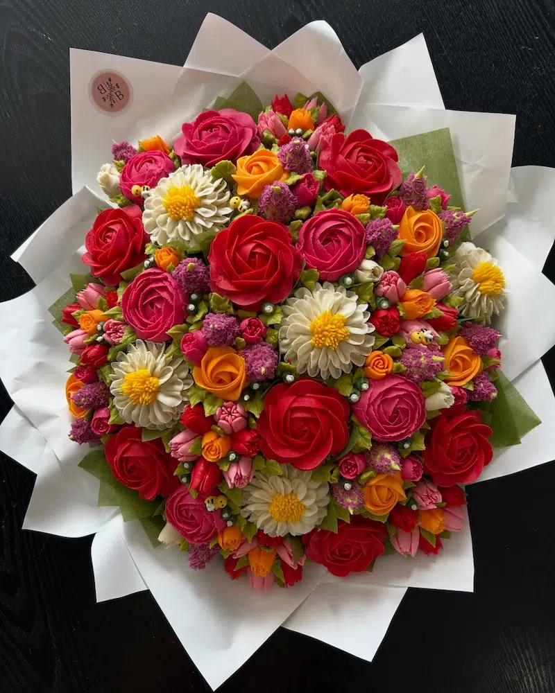 Cupcake Flowers Edible Bouquet by The Baked Bouquet