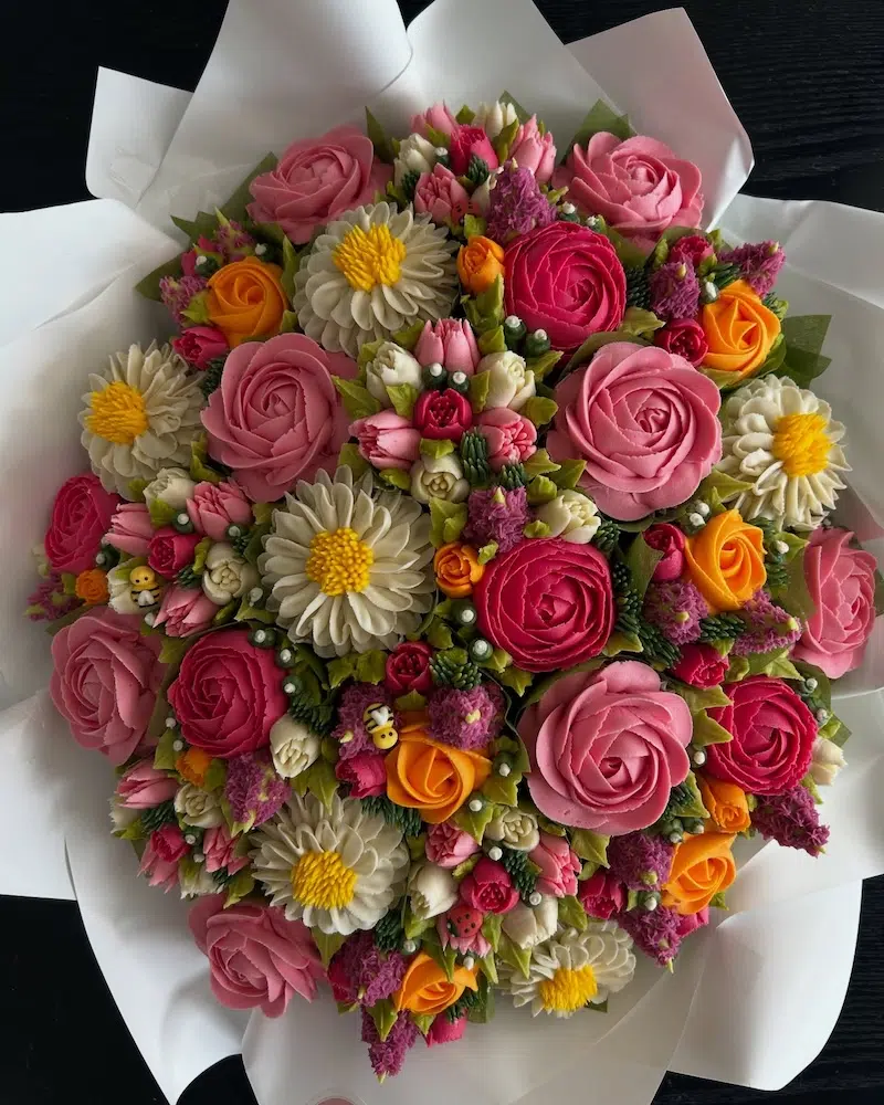 Cupcake Flowers Edible Bouquet by The Baked Bouquet