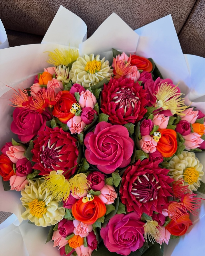 Cupcake Flowers Edible Bouquet by The Baked Bouquet