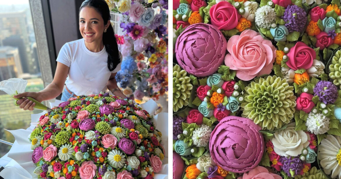 Baker Turns Cupcakes Into Stunning Floral Bouquets You Can Eat