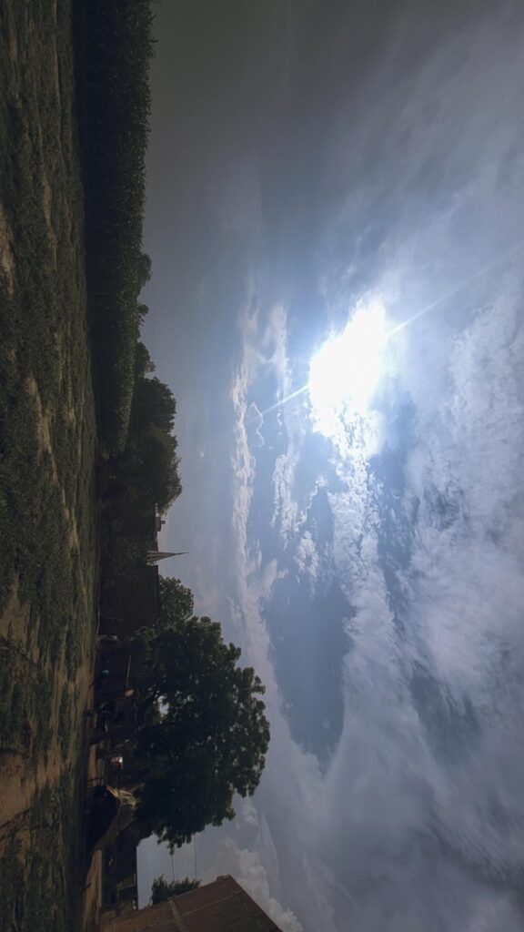 Scene after rain pour in my farm