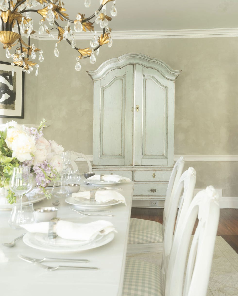 armoire in dining room