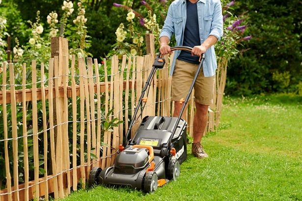 Worx WG927E 40V Cordless Lawnmower & Trimmer Twin Pack