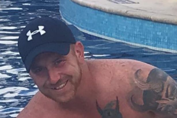 Ian Wheeler in a swimming pool