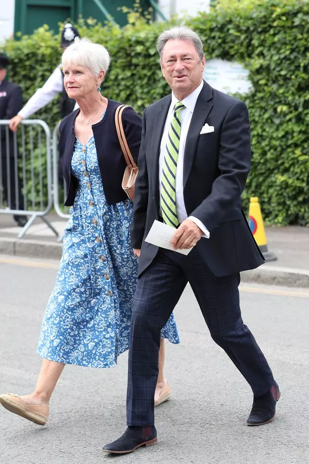 Alan with his wife at the Wimbledon 2019 Tennis Championships