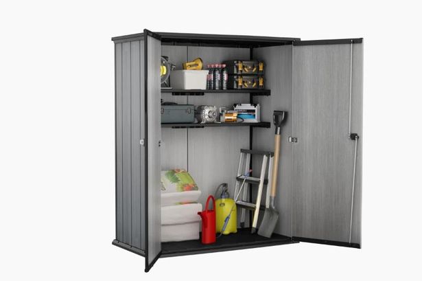 The Keter Duotech Hi-Store Garden Storage, from Wayfair
