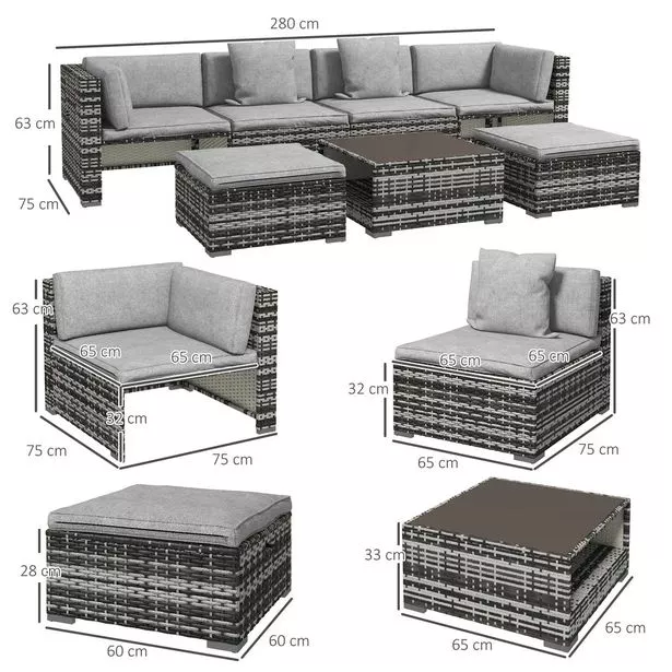 Debenhams rattan garden furniture set