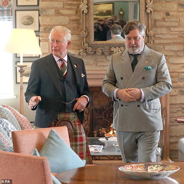Charles with his former valet, Michael Fawcett - who was forced out of the King's circle in 2021