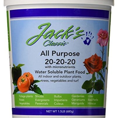 Jacks Classic No.1.5 20-20-20 All Purpose Fertilizer