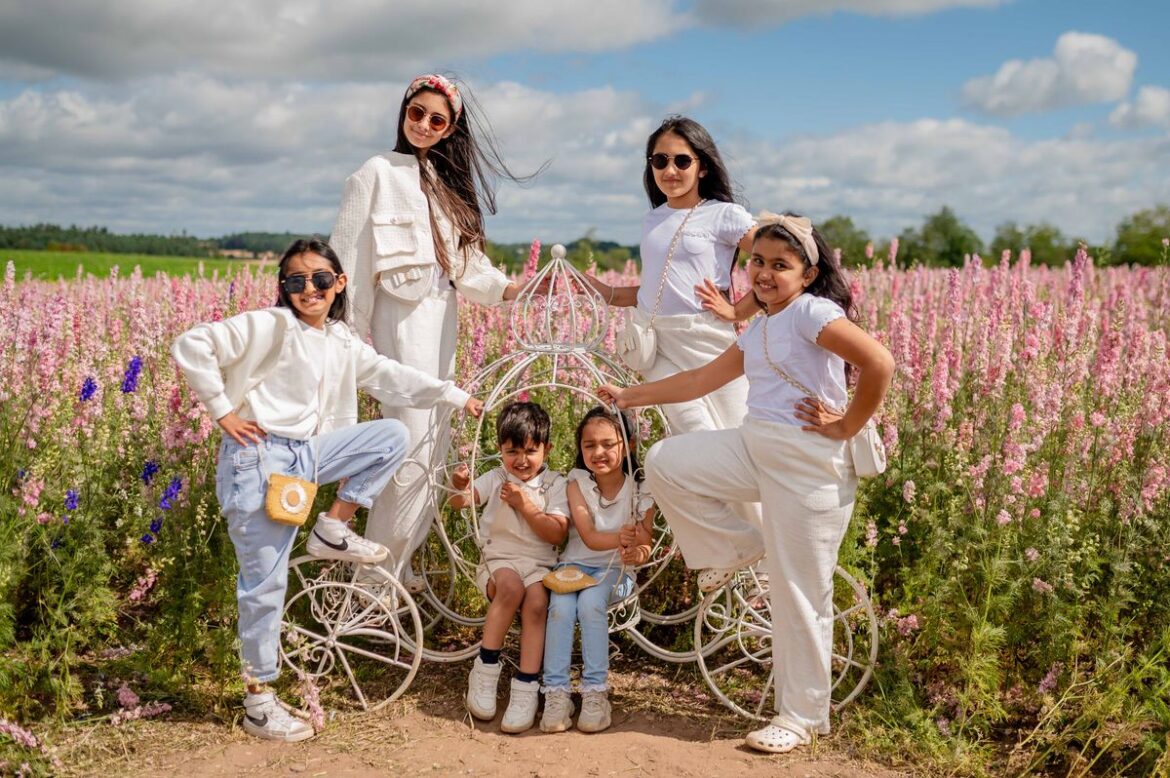 Shropshire Petal Fields – tickets go live A family enjoying the event last year. Picture: Shropshire Festivals