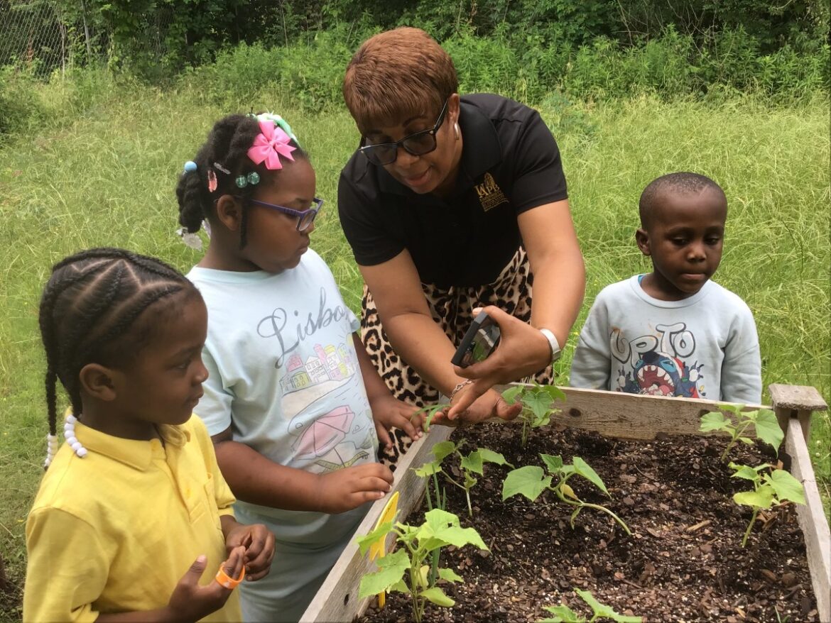 Preschoolers at Forrest Park/Greenville Plant Garden Thanks to UAPB Initiative