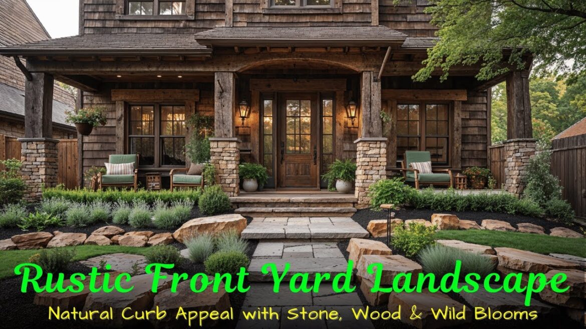 Rustic Front Yard Landscaping Ideas 2025 | Natural Curb Appeal with Stone, Wood & Wild Blooms Rustic Front Yard Landscaping Ideas 2025 | Natural Curb Appeal with Stone, Wood & Wild Blooms