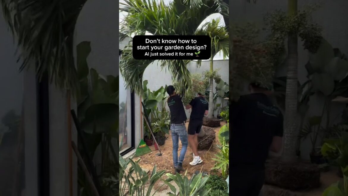 I Let AI Design My Garden — The Transformation Is Unreal 😍 #gardendesign #ai #shortsfeed #yt