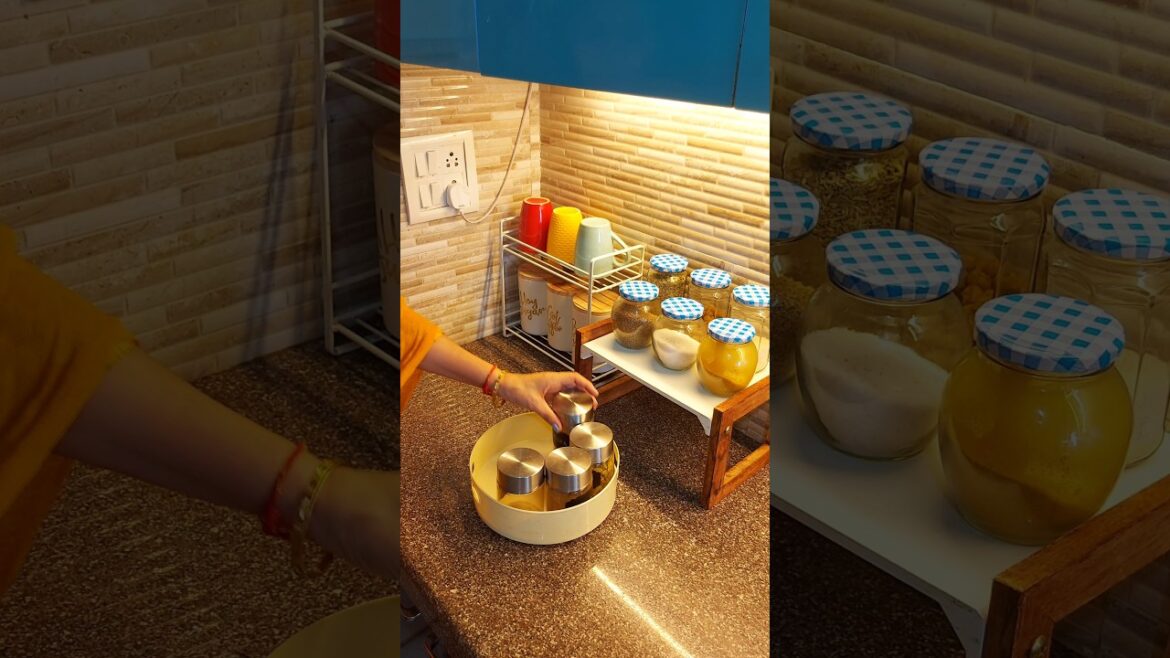 Smart Countertop Organizers #countertopcleaning #kitchen #shorts