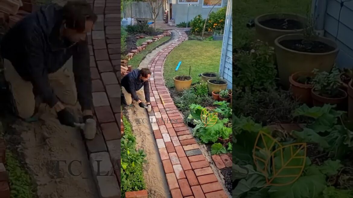 Reclaimed Bricks, Curved Path
