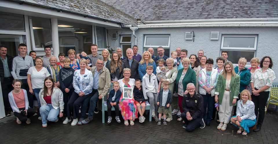 A special day at St Anne's Community Hospital in Cahersiveen as a new memorial garden was opened in memory of the late Francie O'Donoghue. Photo by Christy Riordan.