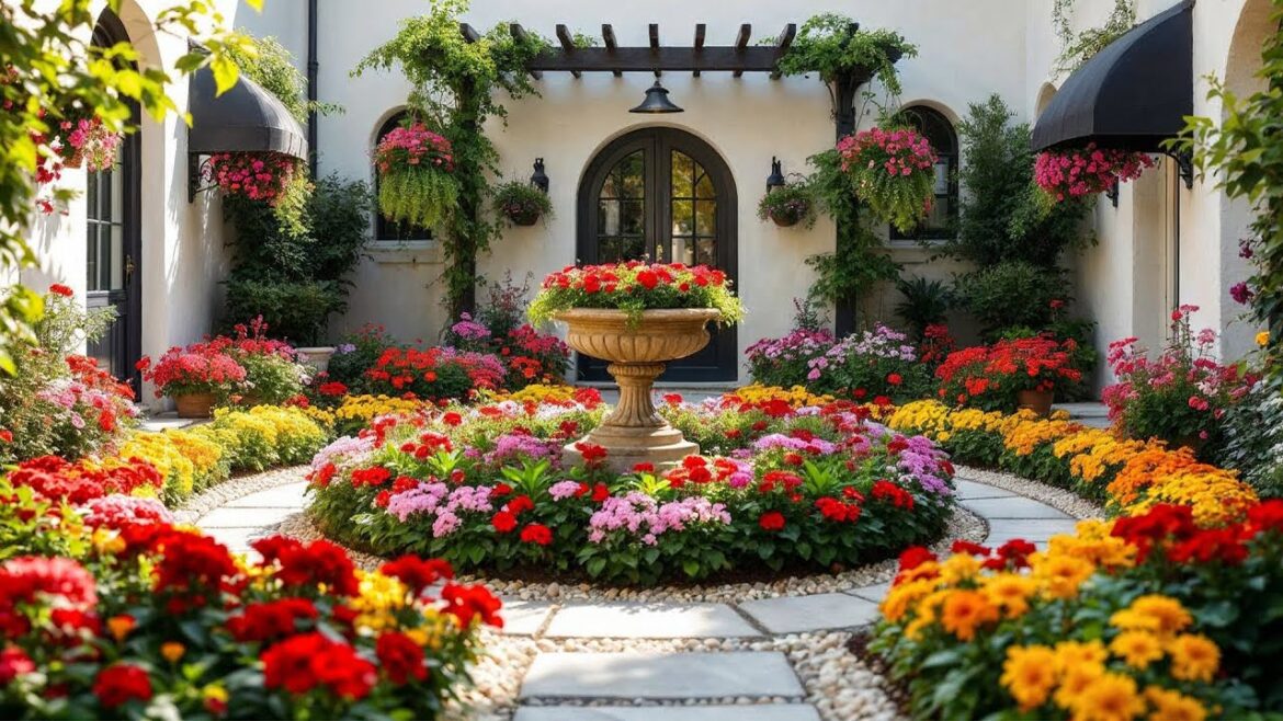 Beautiful Garden Design With Decorative Plants – The Ultimate Solution For Narrow Backyards