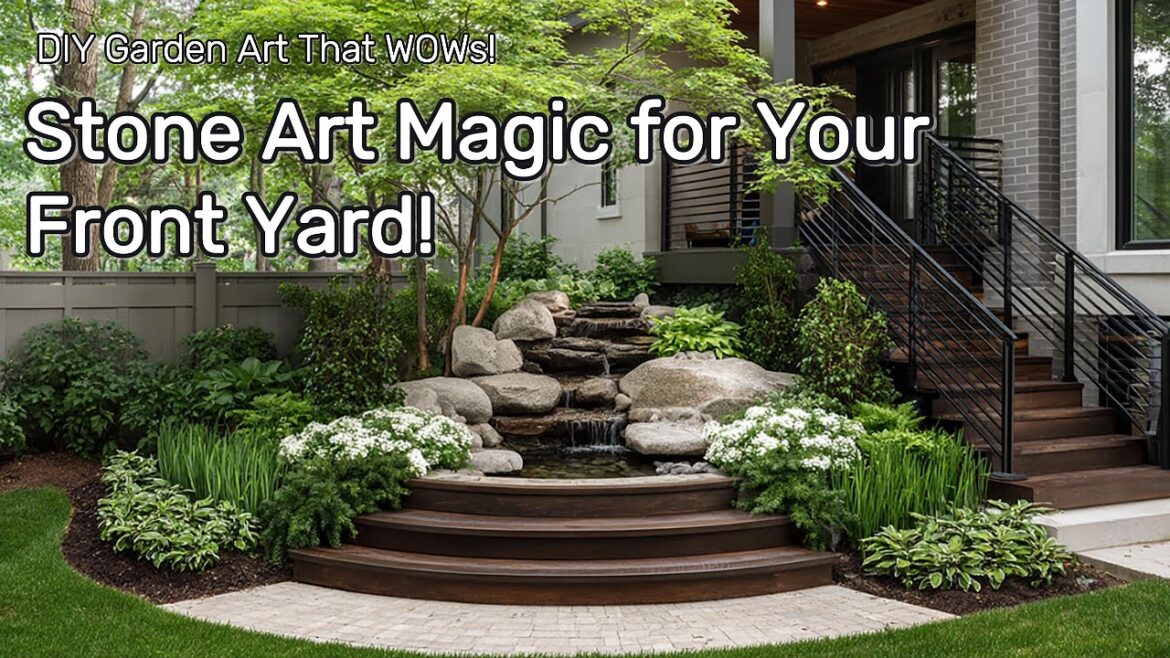 10 Stone Art Ideas to Make Your Small Front Yard Garden Truly Unique!