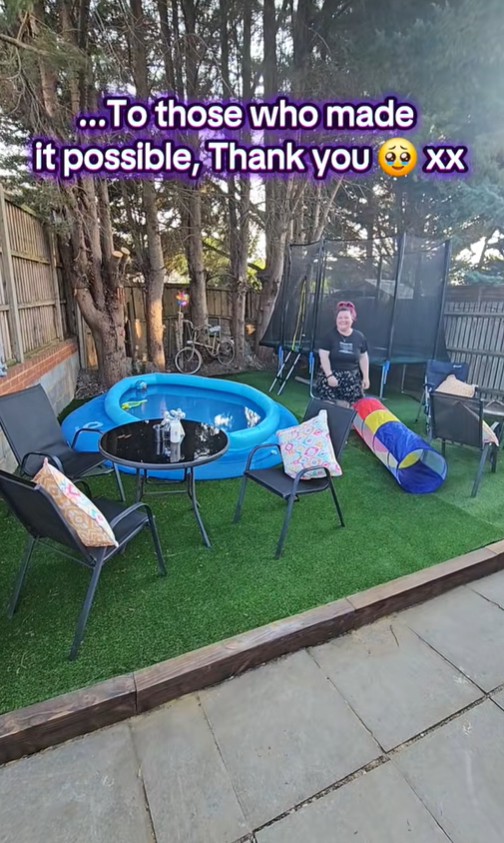 My council house garden was a drug den with baggies hidden  I transformed it for my kids with £1k from strangers, TAKEN WITH NO PERMISSION:, https://www.tiktok.com/@stefanielockyer/video/7526823904980012310